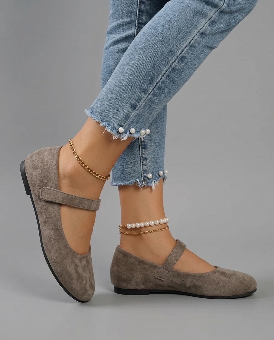 Wide Fit Comfort Mary Jane Flats