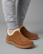 Orthopedic Fleece-Lined Moc Ankle Boots in Brown