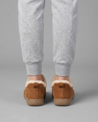 Orthopedic Fleece-Lined Moc Ankle Boots in Brown