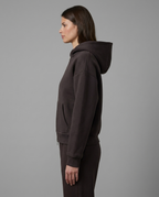 Everyday Zip-Through Hoodie in Chocolate Brown