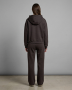 Everyday Zip-Through Hoodie in Chocolate Brown
