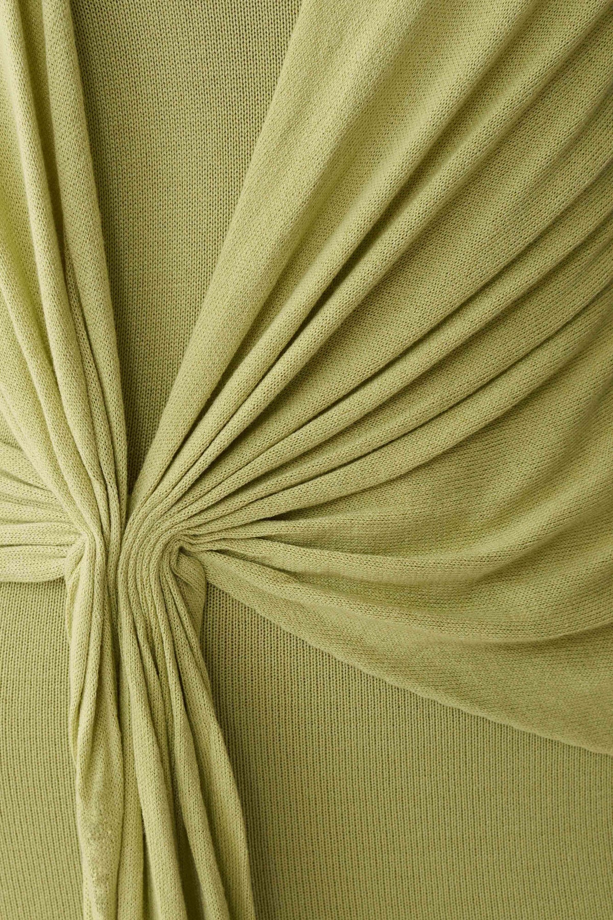 Cindylou – Halter Knit Maxi Dress in Light Olive