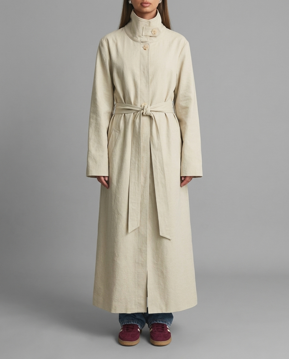 The Capsule Original – Maxi Trench Coat in Beige