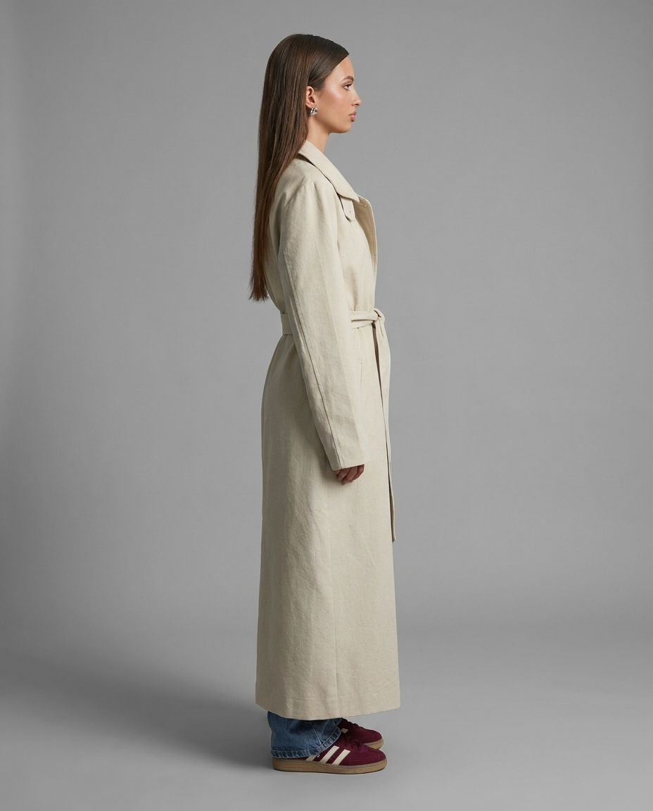 The Capsule Original – Maxi Trench Coat in Beige