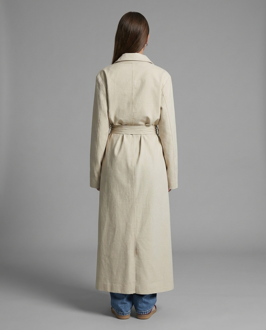 The Capsule Original – Maxi Trench Coat in Beige