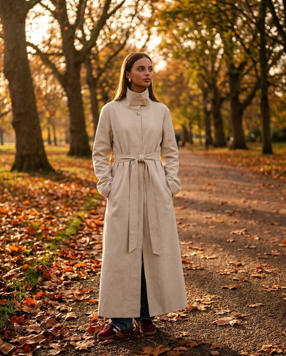 The Capsule Original – Maxi Trench Coat in Beige